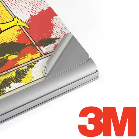 DC Comics The Flash Vintage Action Pose Pattern Surface Book 2 15in Skin